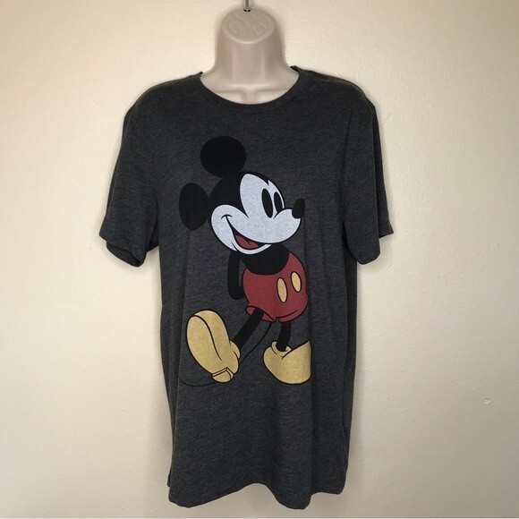 Disney X Old Navy Collectabilitees Mickey Mouse Heather Gray Unisex T Medium - Picture 11 of 11